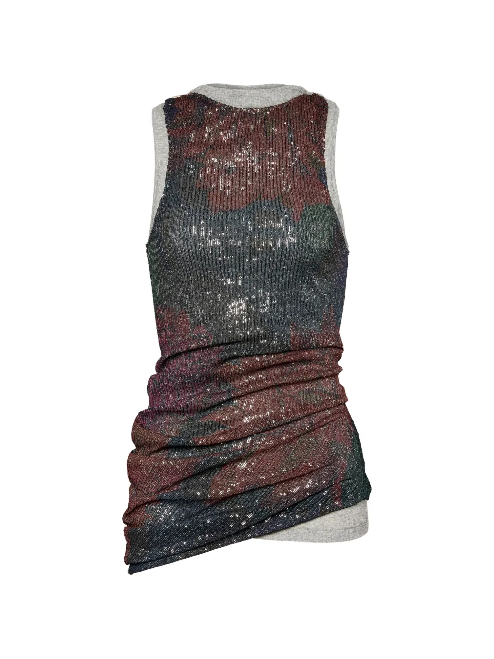 Maison Margiela sequin-embellished draped top - Verde