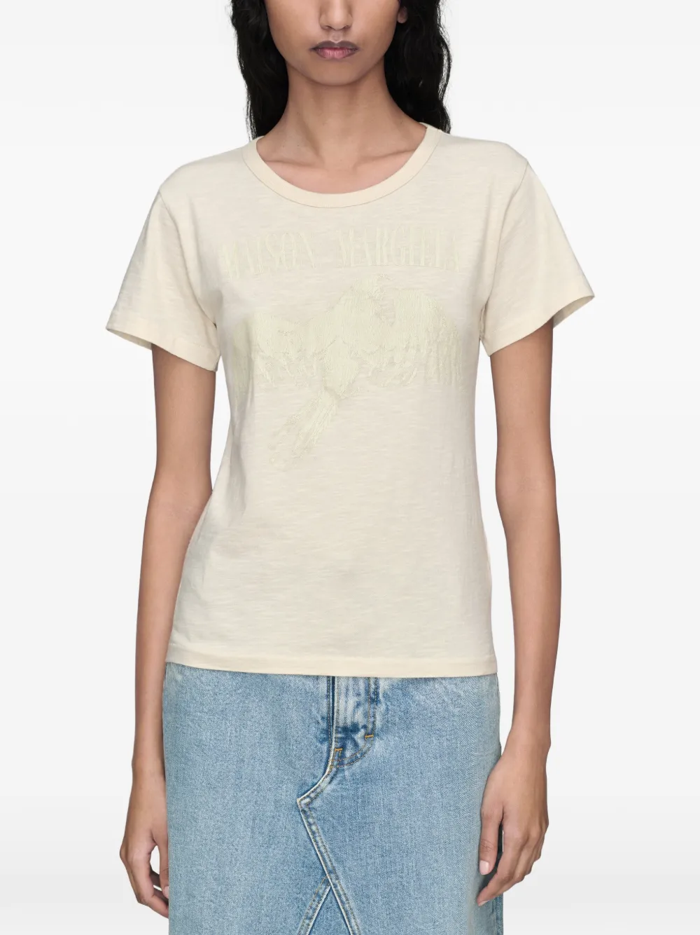 Maison Margiela Katoenen T-shirt Beige