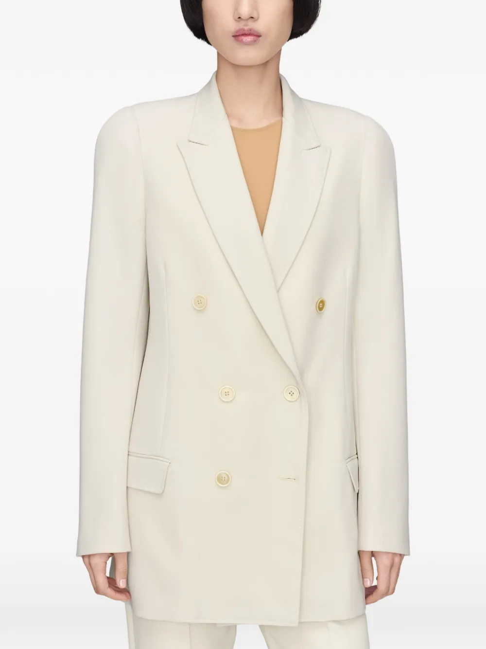 Maison Margiela Blazer met dubbele rij knopen Wit