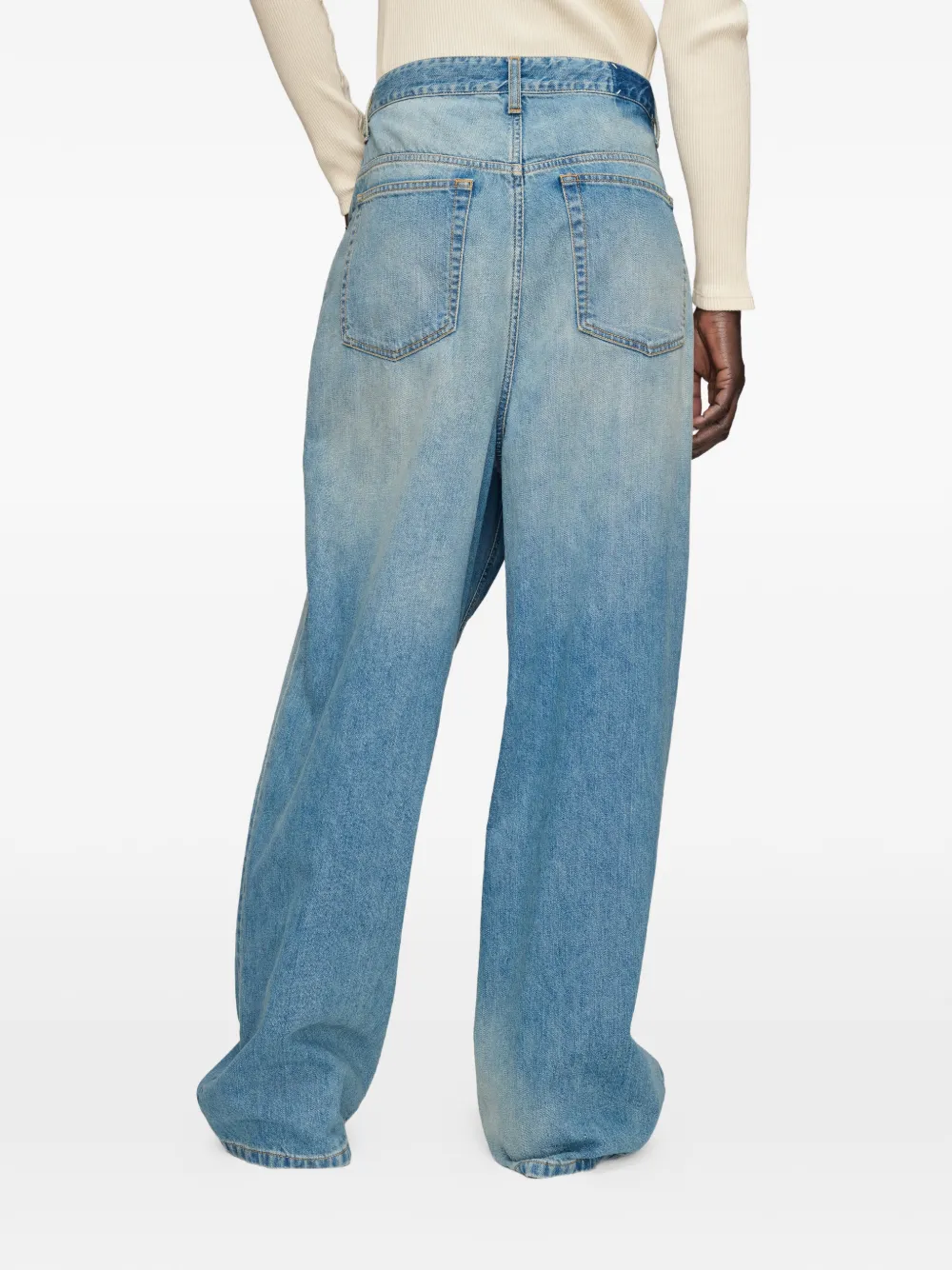 Maison Margiela Asymmetrische jeans Blauw