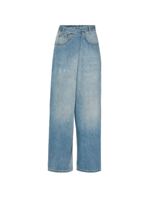 Maison Margiela jeans con diseño cruzado
