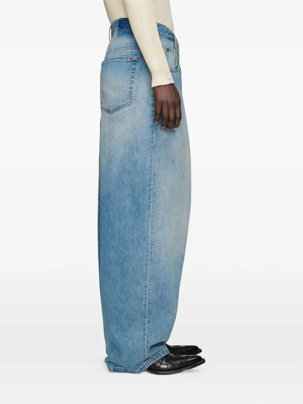Maison Margiela Asymmetrische jeans Blauw