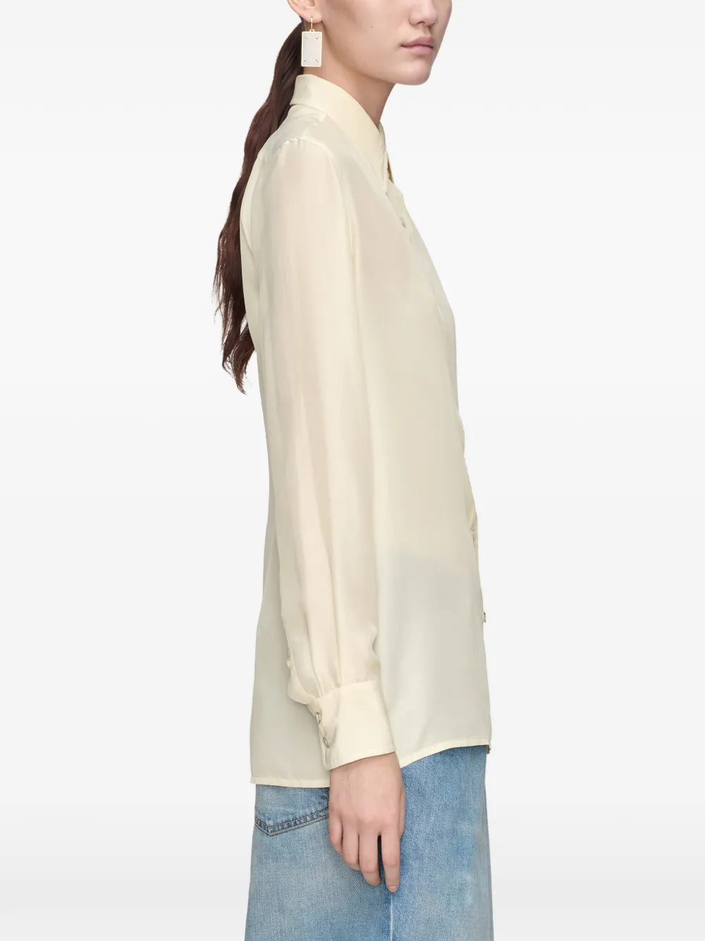 Maison Margiela blouse met lange mouwen Wit
