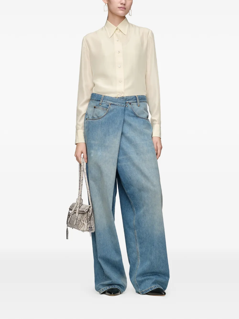 Maison Margiela blouse met lange mouwen Wit