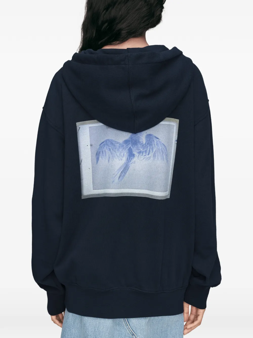 Maison Margiela Hoodie met grafische print Blauw