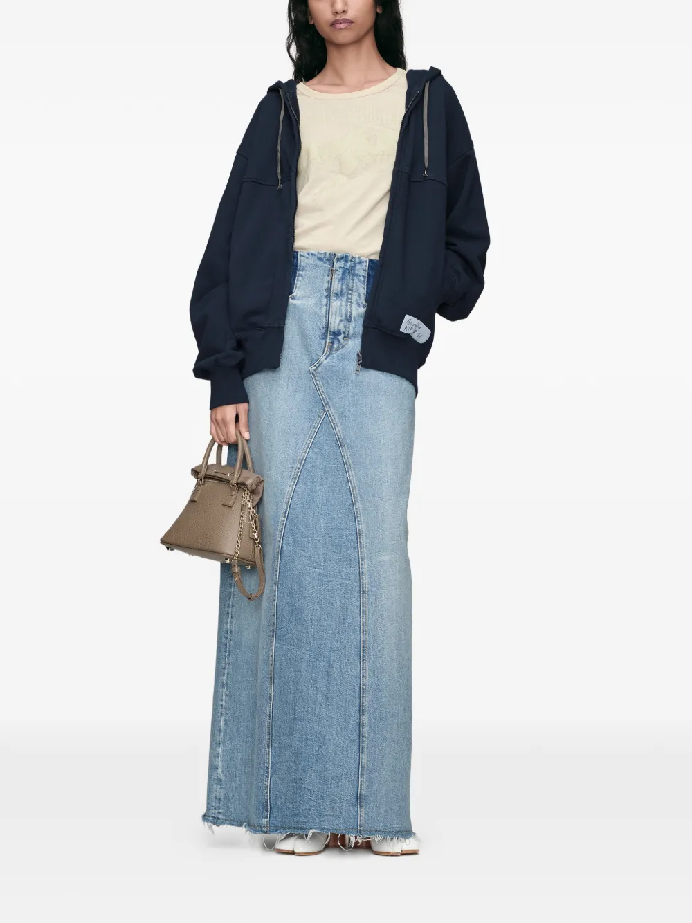Maison Margiela Hoodie met grafische print Blauw
