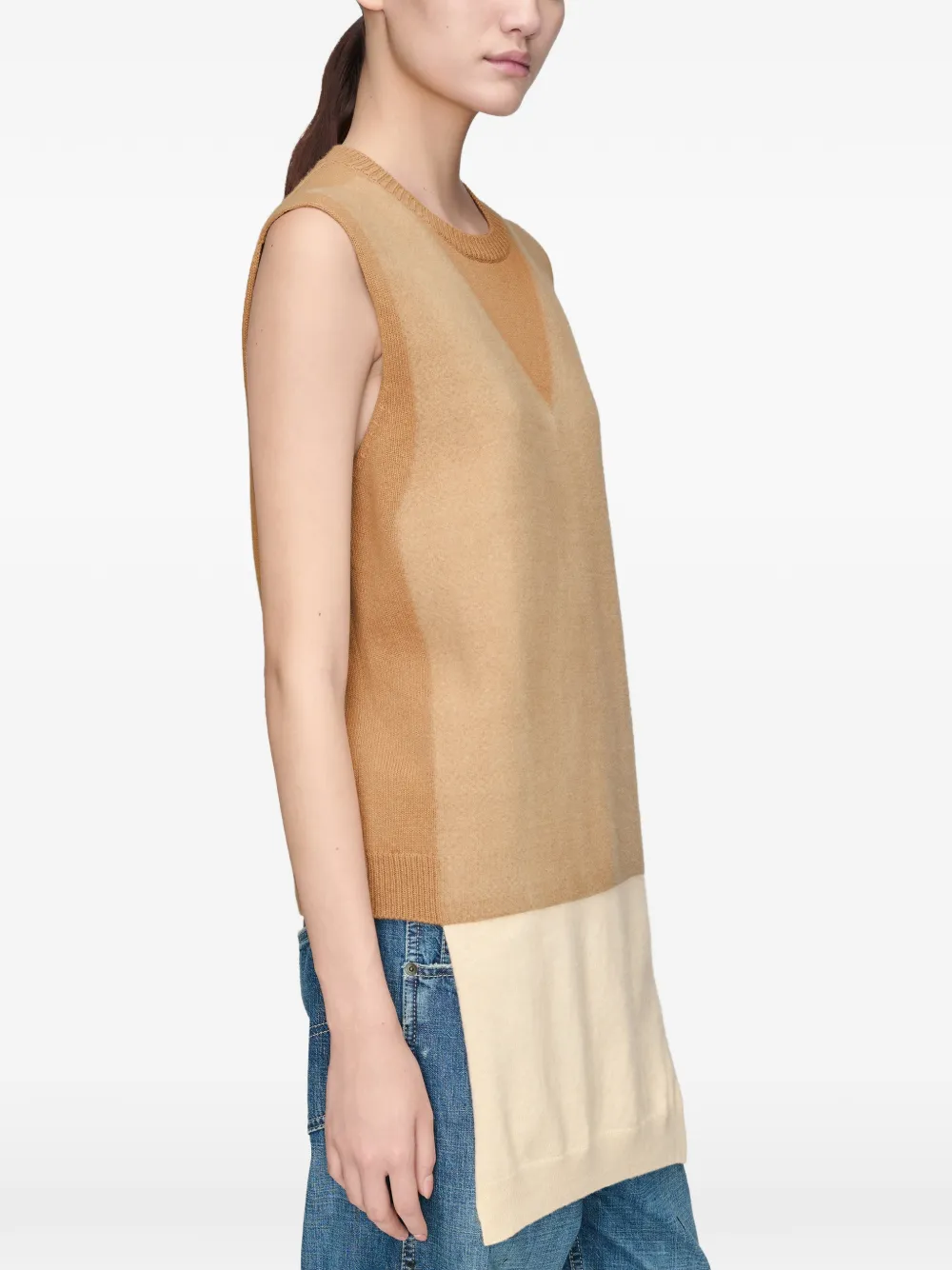 Maison Margiela Gelaagde spencer Beige
