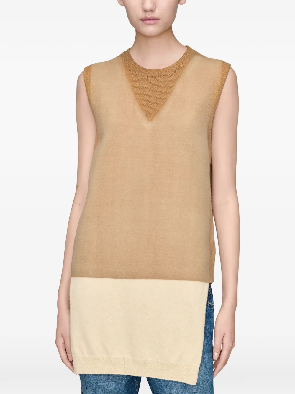 Maison Margiela Gelaagde spencer Beige