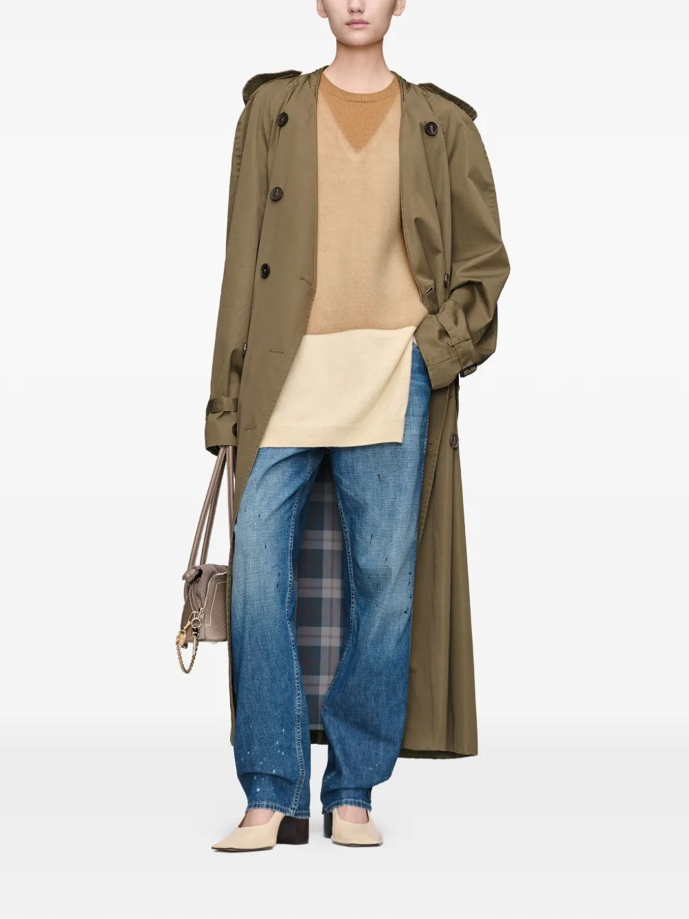 Maison Margiela Gelaagde spencer Beige