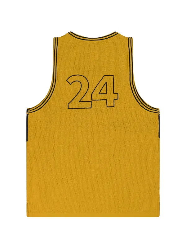 Aimé Leon Dore Knit Basketball Jersey in Yellow