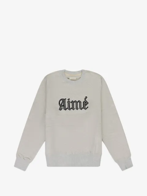 Aimé Leon Dore houndstooth-appliqué sweater