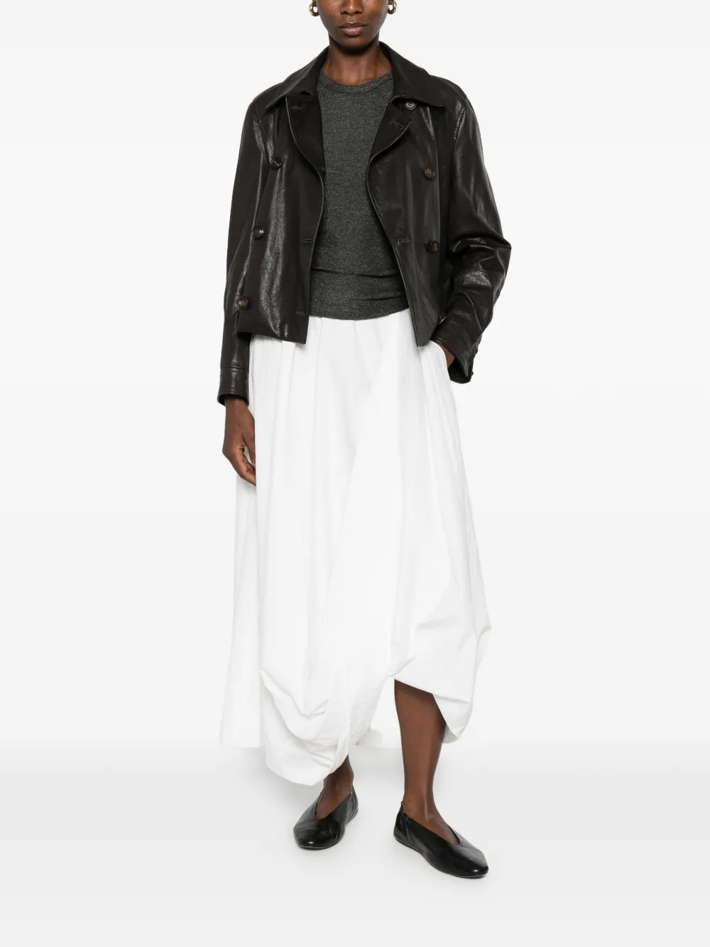 Brunello Cucinelli metallic-effect Sleeveless Top | Grey | FARFETCH