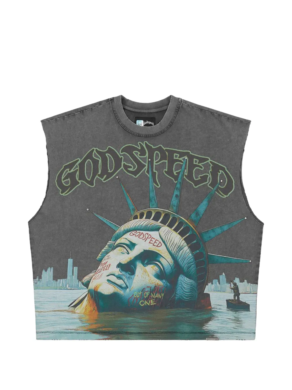 GODSPEED 선큰 리버티 민소매 티셔츠 | 그레이 | Image 1