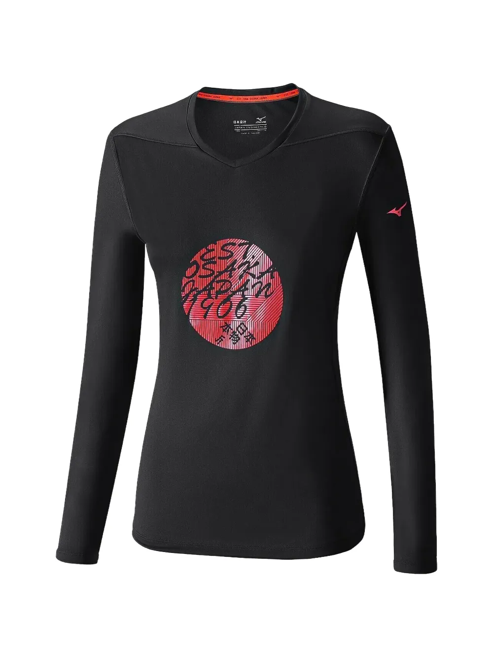 Mizuno Core Running Long-sleeved T-shirt In Black