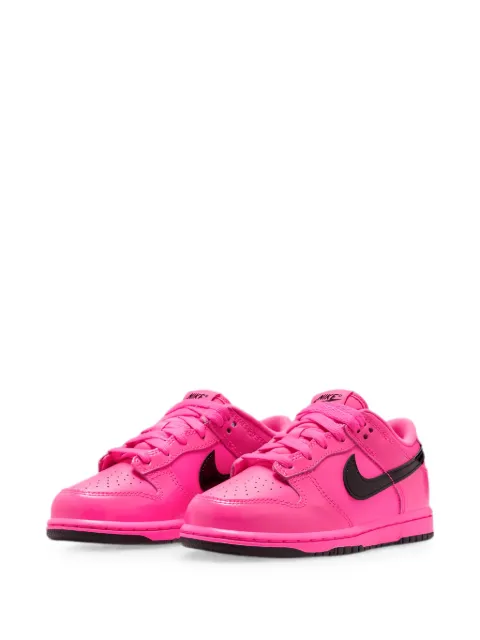 Nike Kids Dunk Low patent-leather sneakers