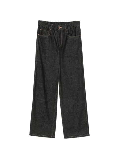 Brunello Cucinelli contrast-stitch jeans