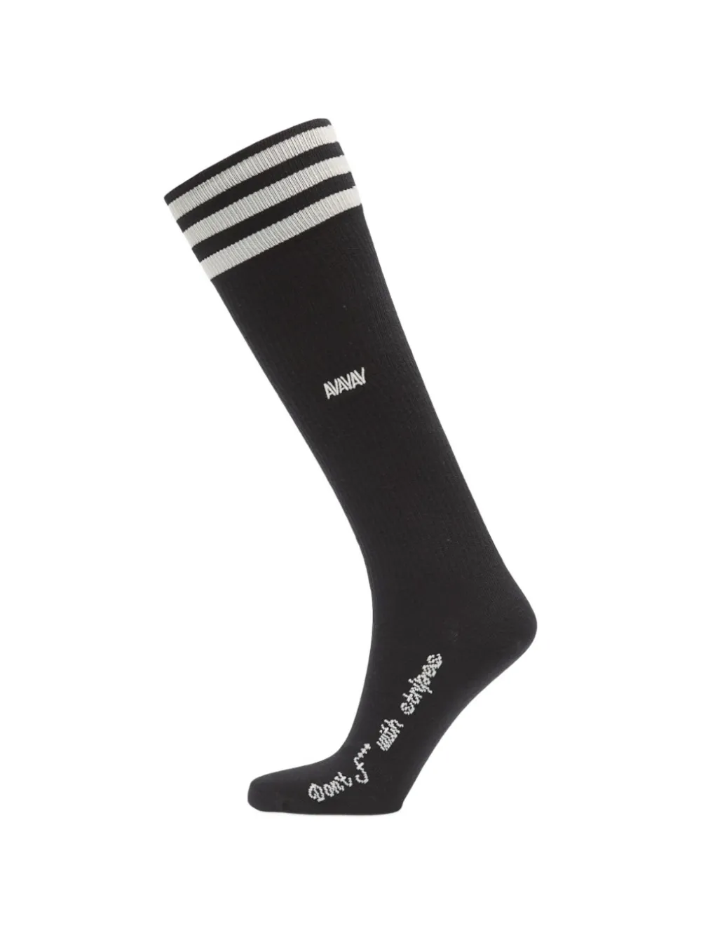 adidas x Avavav Knee drie paar sokken met streep-detail Zwart