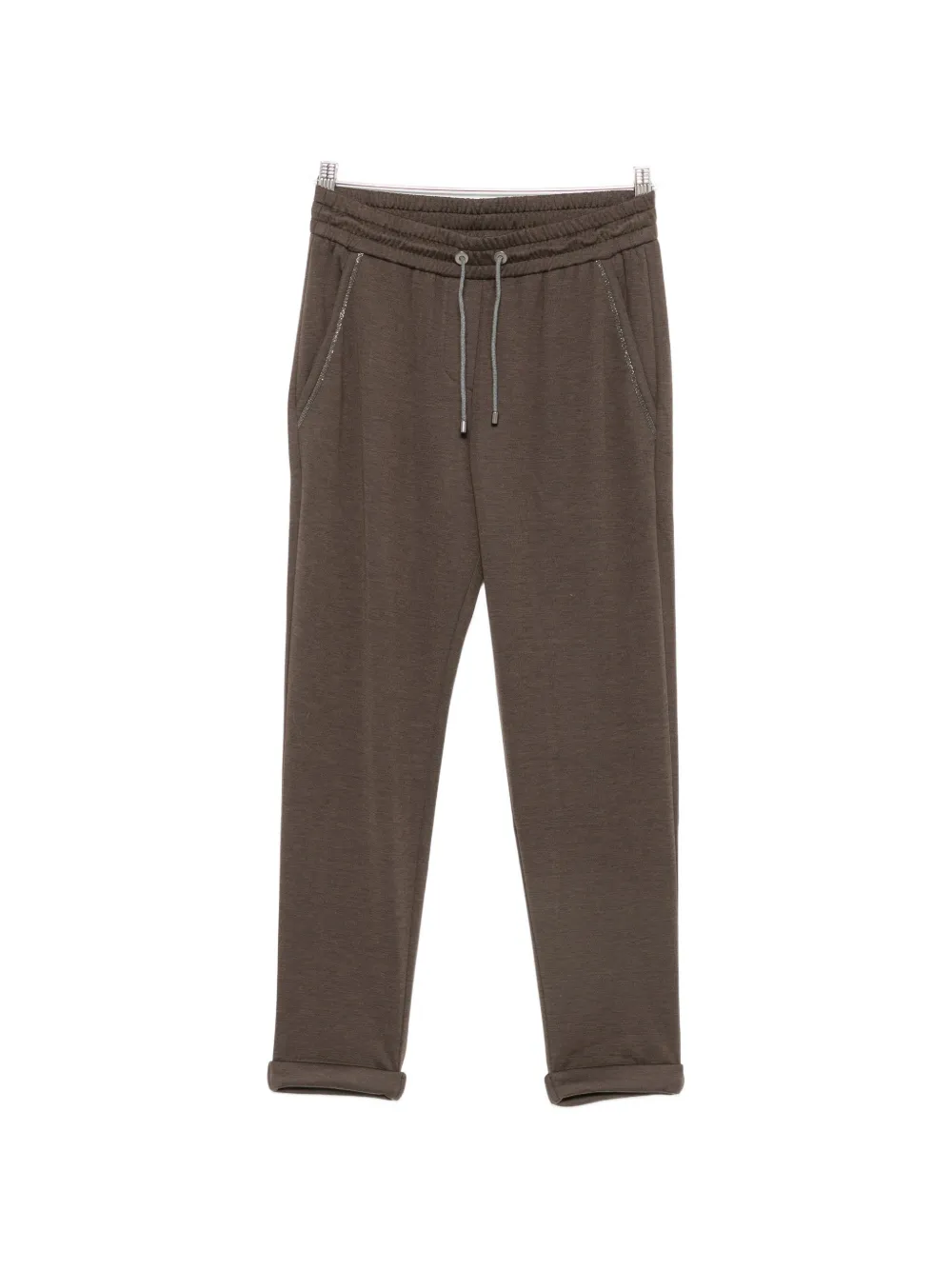 Brunello Cucinelli Monili-trim track pants - Marrone