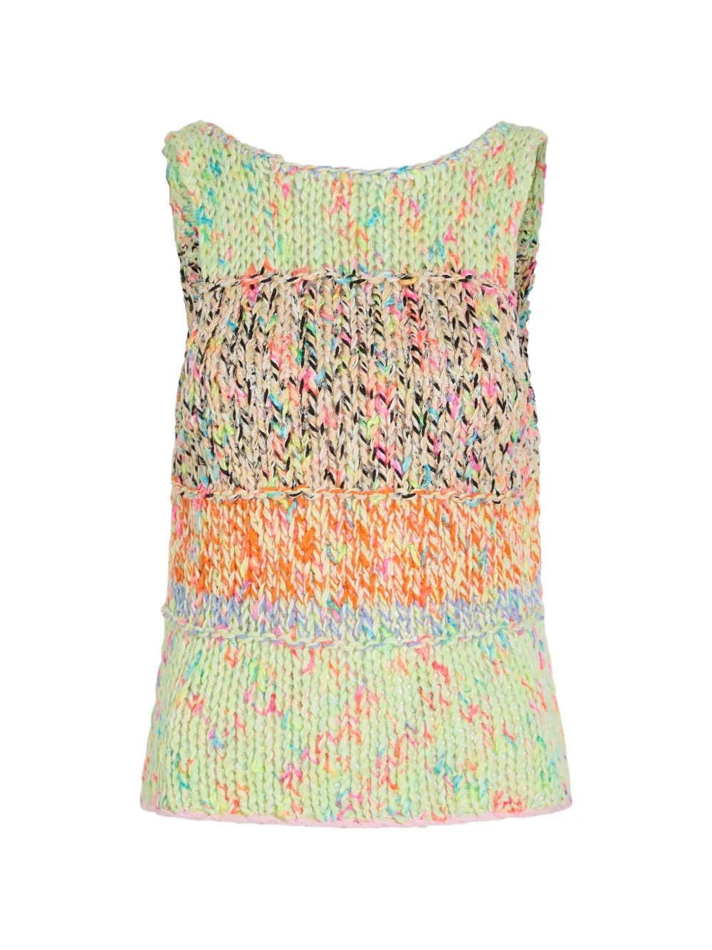 Free People Flea Market chunky-knit sleeveless sweater - Verde