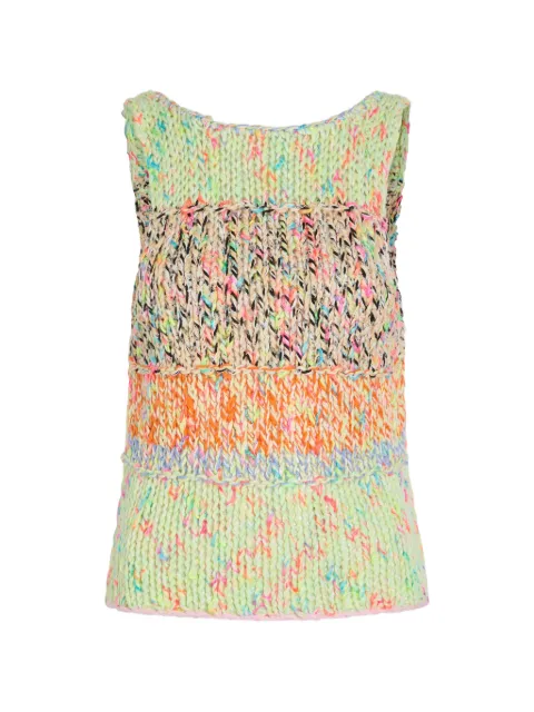 Free People Colete Flea Market de tricô pesado