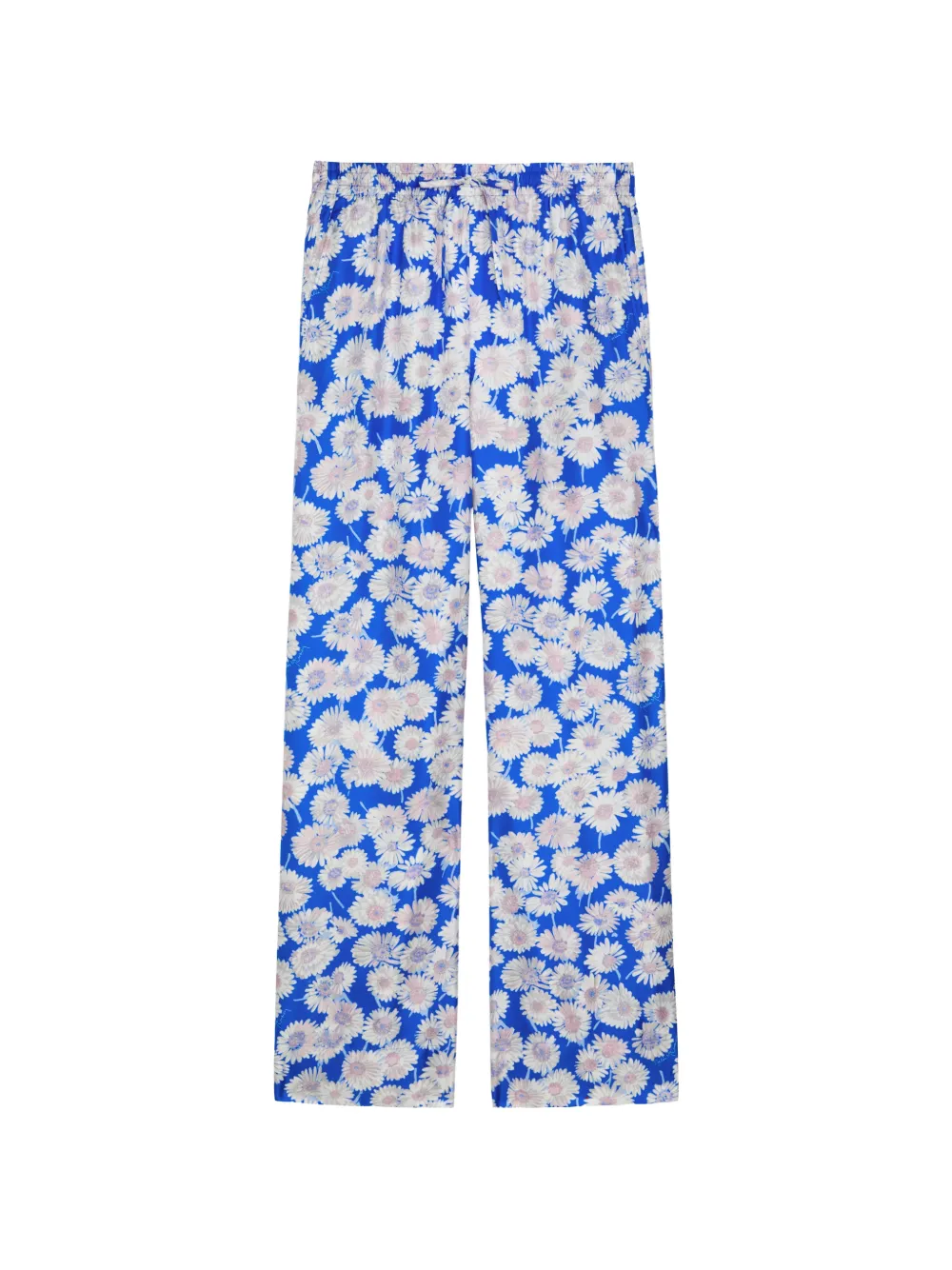 Stella McCartney daisy-print drawstring trousers - Blu