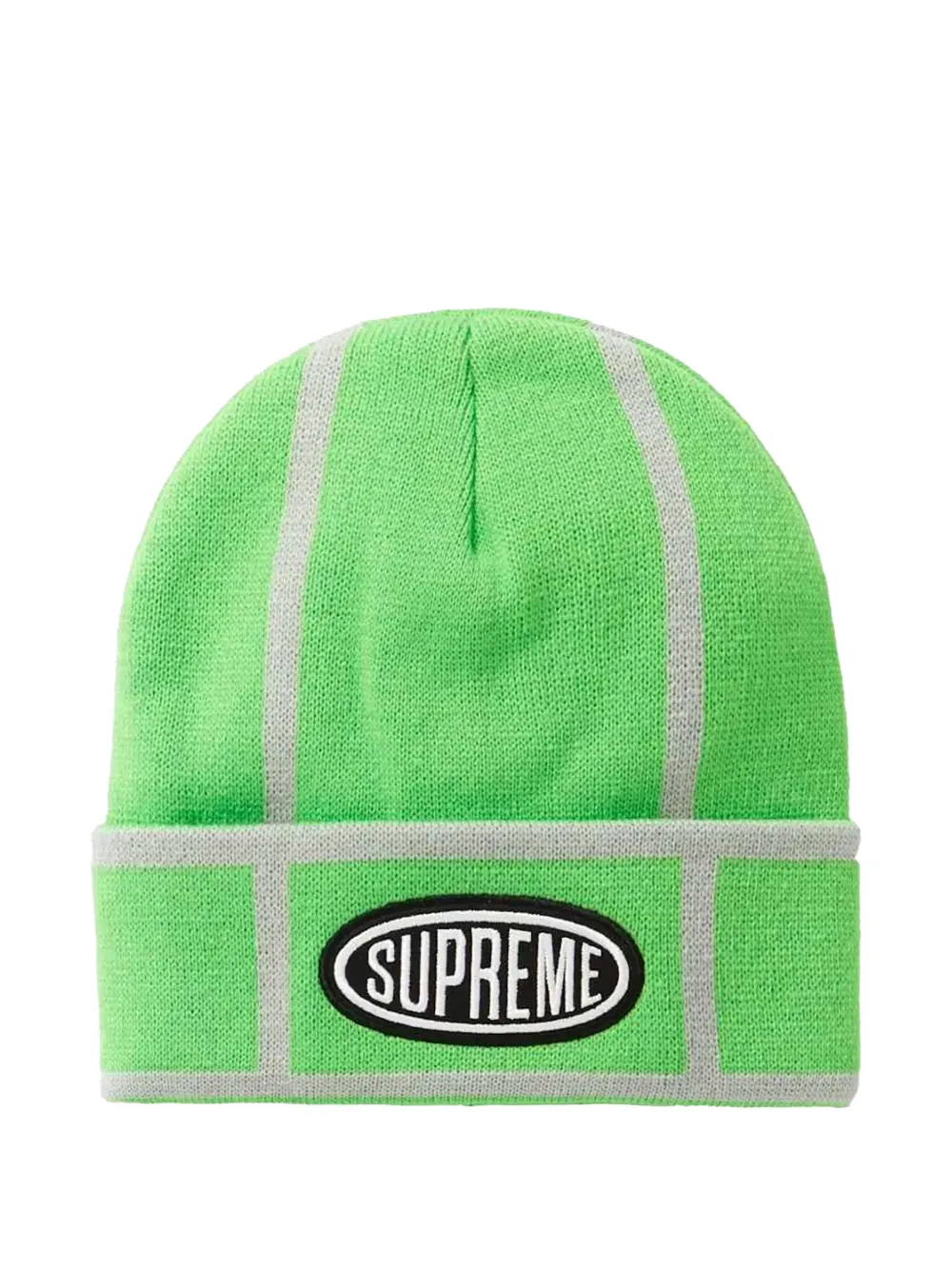 Supreme Grid beanie | Green | Image 1