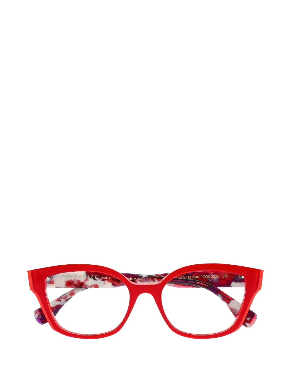 Face À Face Offset1 Cat-eye Glasses In Red