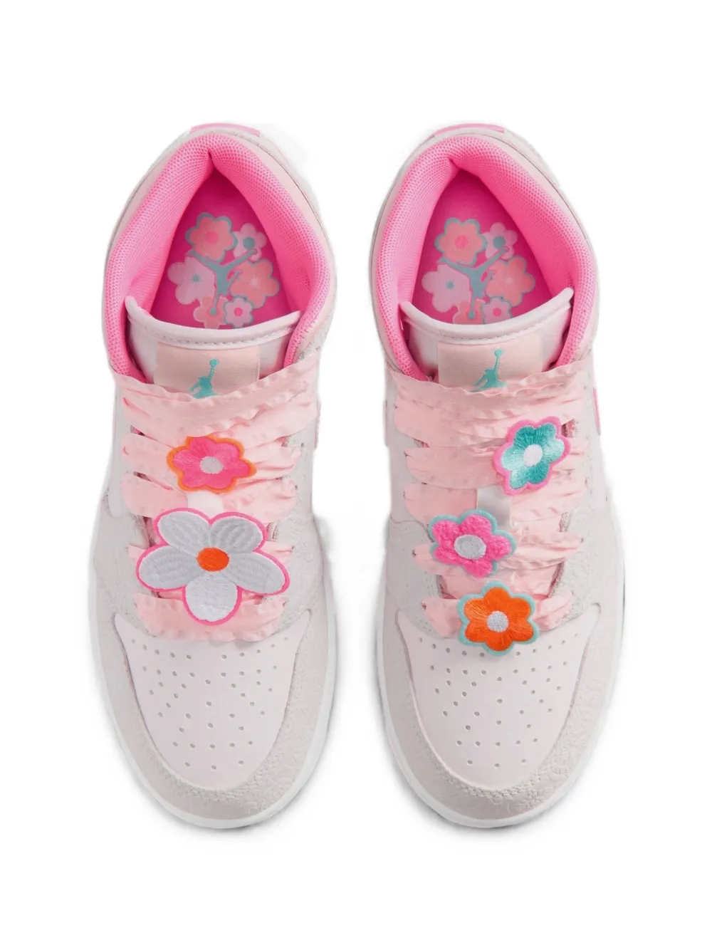 Jordan Kids Jordan 1 Mid ALT SE floral-motif sneakers Wit