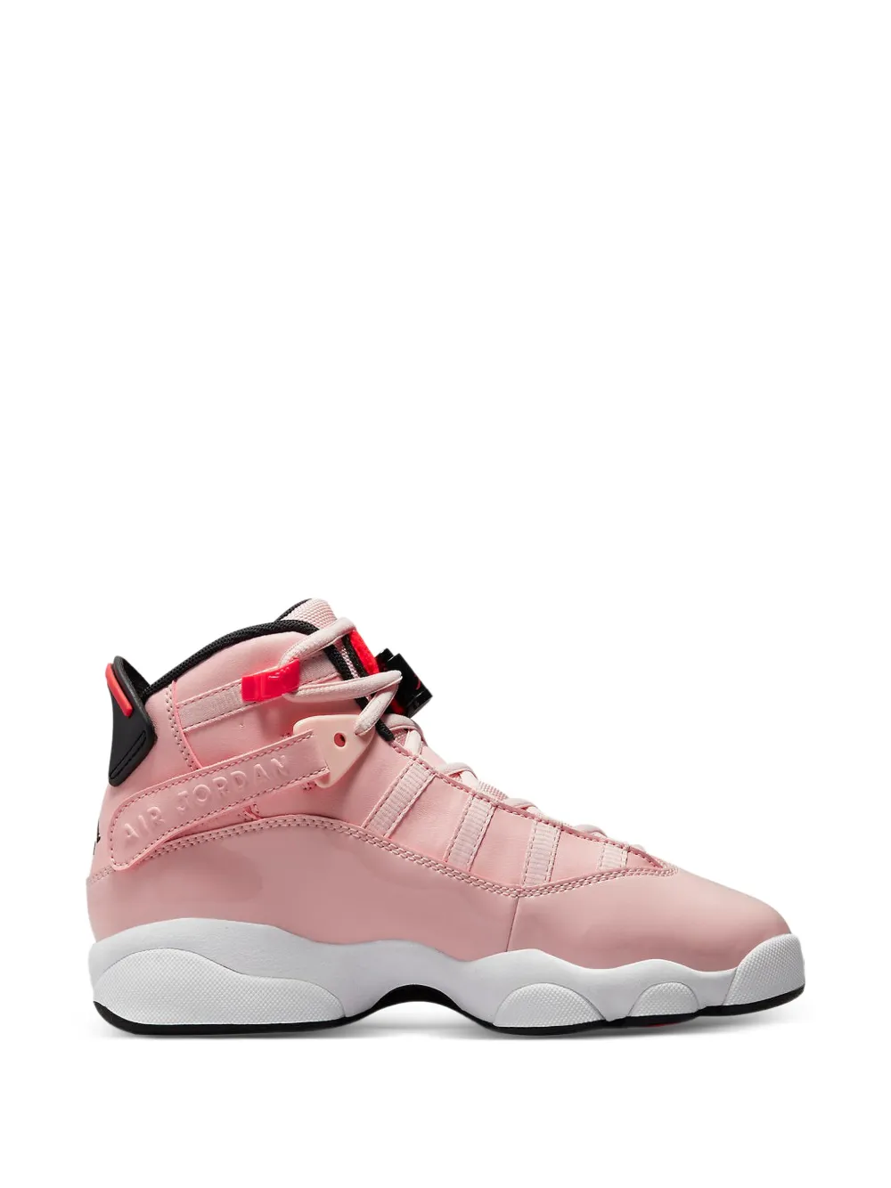 Jordan Kids 6 Rings GS patent-leather sneakers Roze