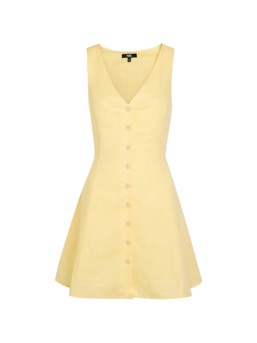PAIGE Raye V-neck mini dress - Yellow