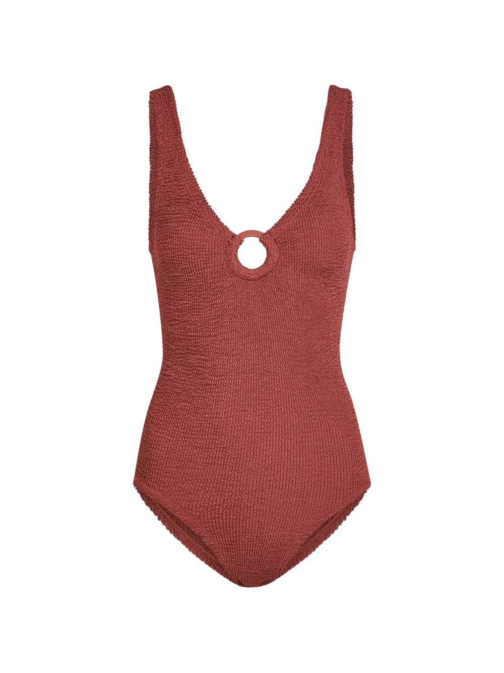 Hunza G Celine ring-detail swimsuit - Rosa