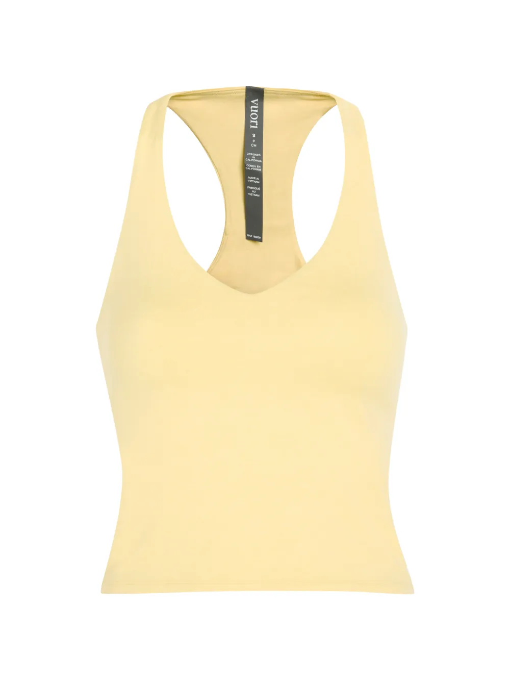 VUORI Halo Performance 2.0 racerback tank top - Gelb