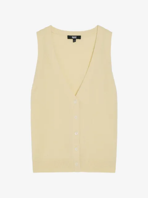 PAIGE Anika v-neck button-up vest