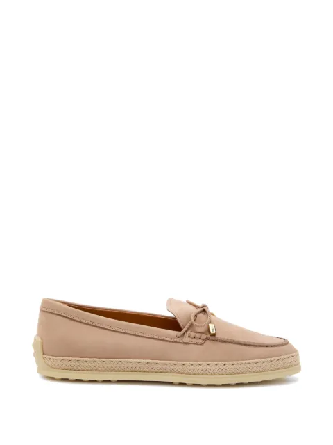 Tod's mocasines con detalle de rafia