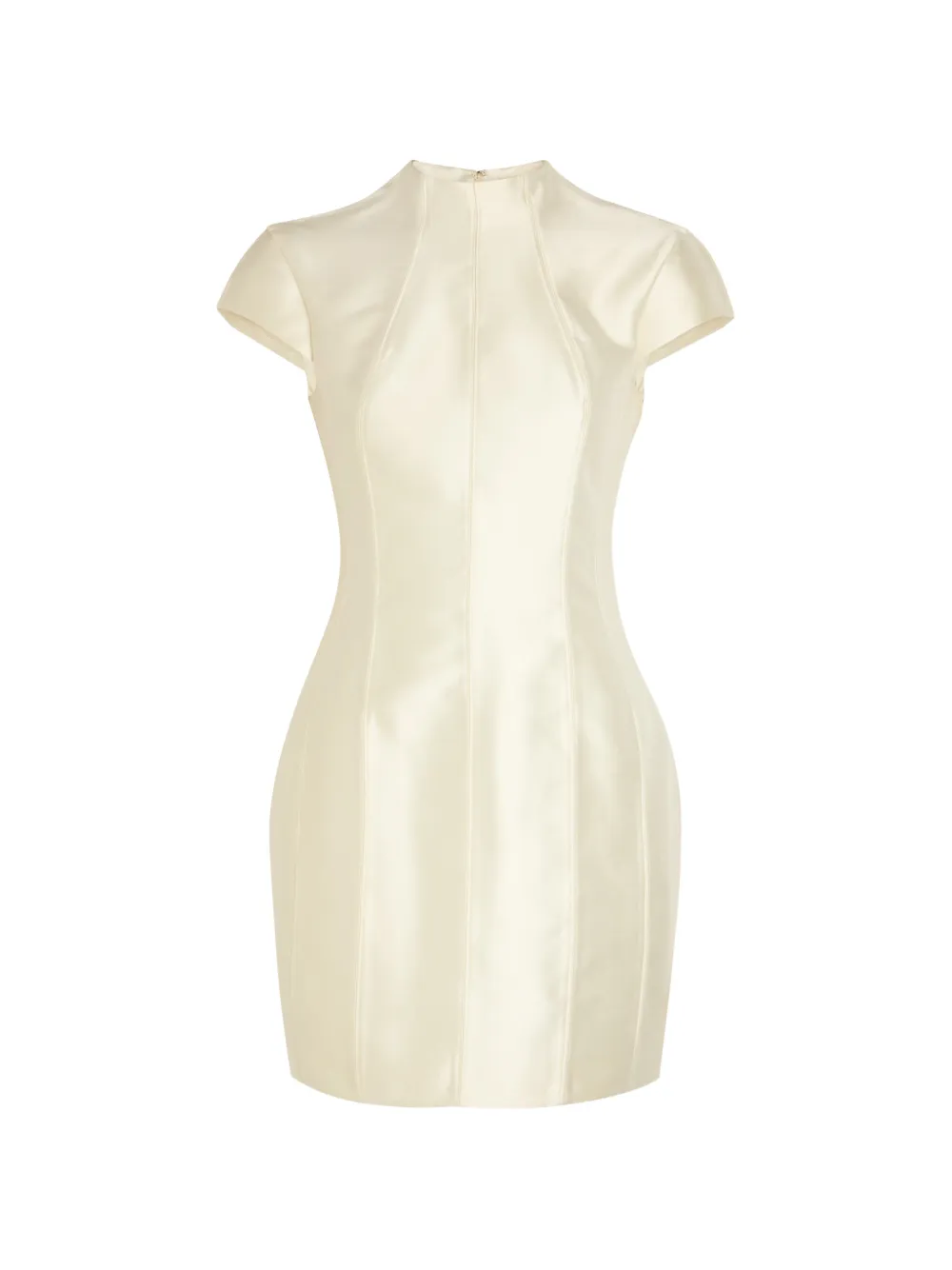 De La Vali Zena panelled cap-sleeve mini dress - Toni neutri