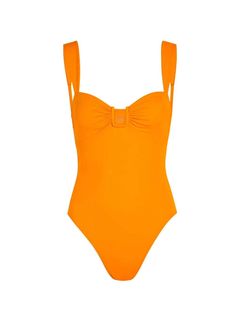 AWAY THAT DAY Cannes ruched swimsuit - Arancione