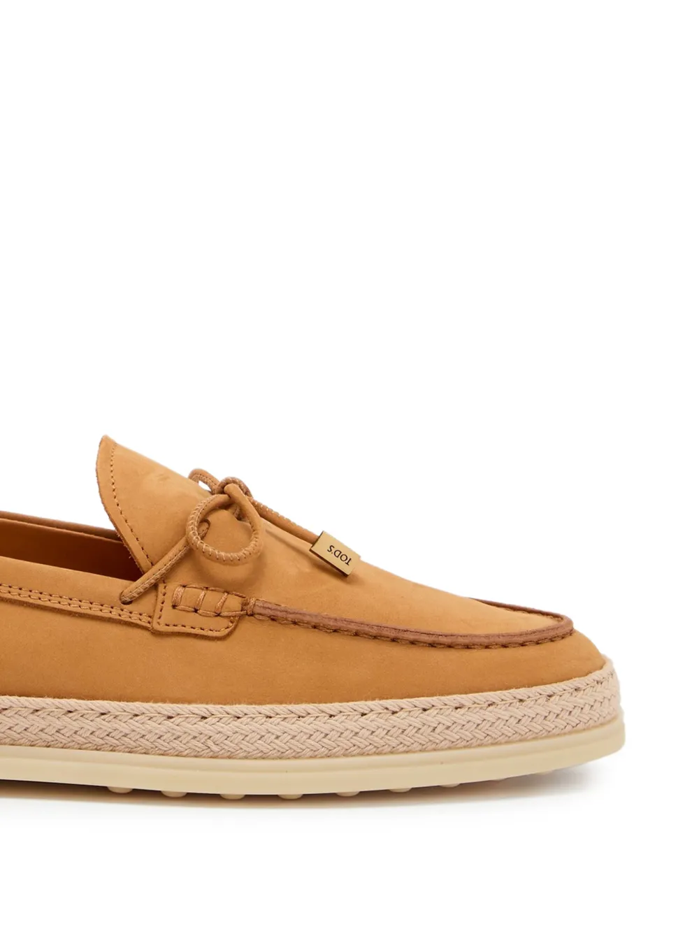 Tod's bow-detail suede espadrilles Bruin