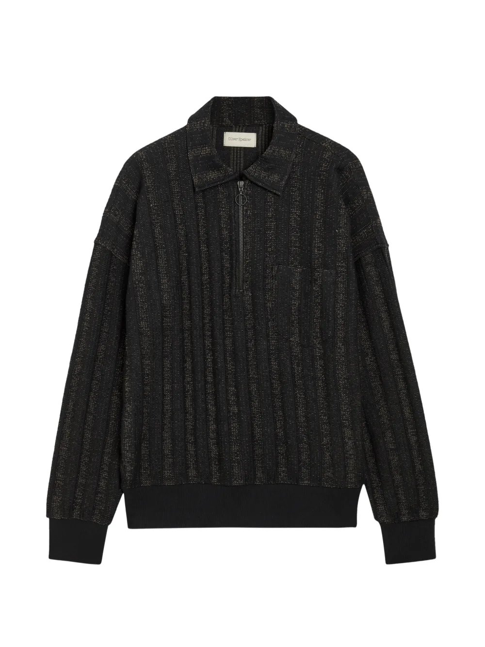 Oliver Spencer Lorimer quarter-zip jumper - Schwarz