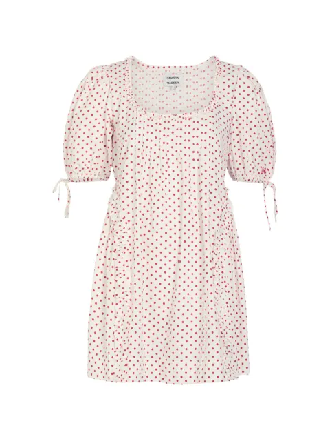 DAMSON MADDER polka-dot ruffled mini dress