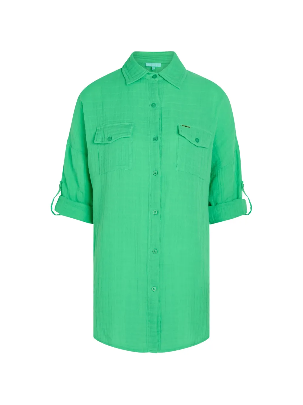 Melissa Odabash Elena button-up shirt - Verde