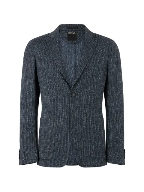 Zegna textured single-breasted blazer