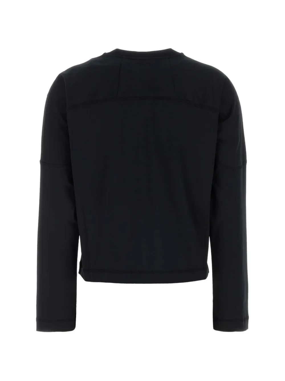 Herno Long-sleeve Cotton T-shirt in Black, view 2