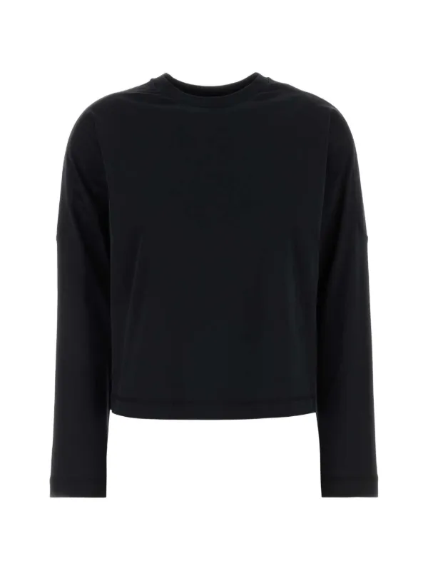 Herno Long-sleeve Cotton T-shirt in Black