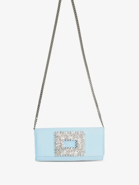 Gedebe Bella crystal-buckle shoulder bag