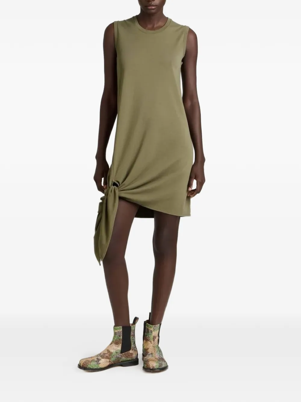 JW Anderson Mini-jurk met geknoopt detail Groen