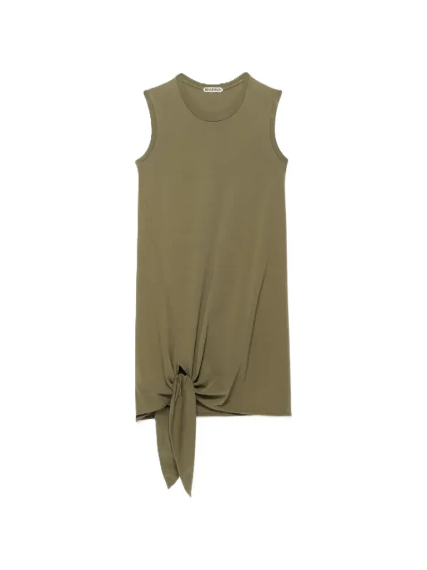 JW Anderson Knot-detail Sleeveless Mini Dress in Green