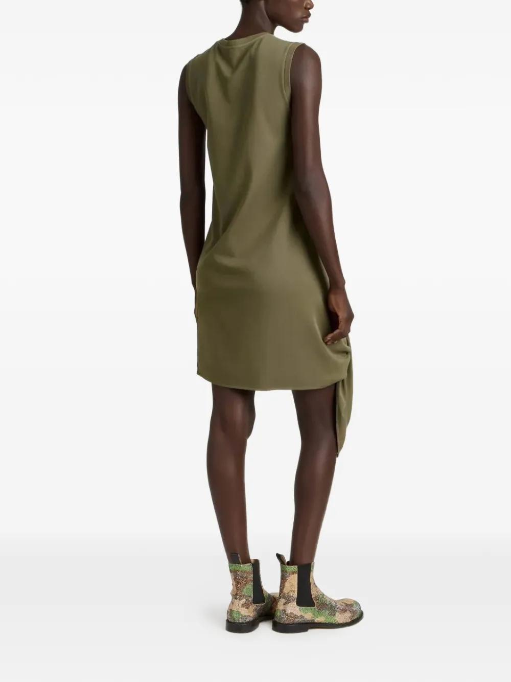 JW Anderson Mini-jurk met geknoopt detail Groen