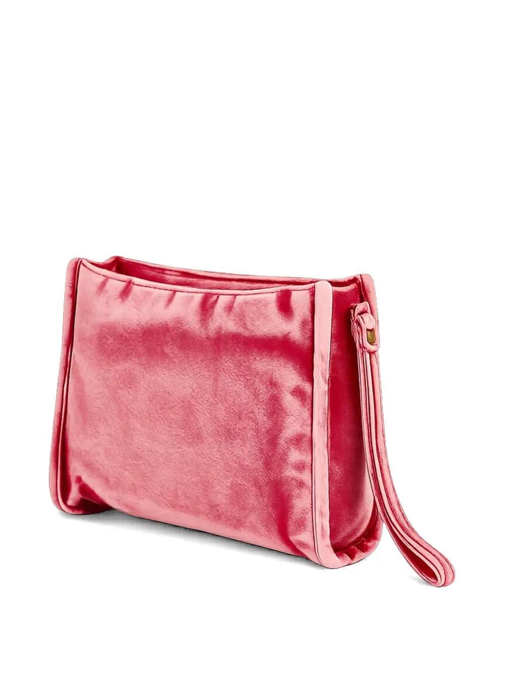 Sundek Clutch met polsband en logo-reliëf Roze