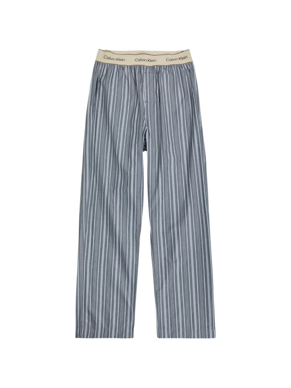 Calvin Klein logo-waistband pyjama pants - Blau
