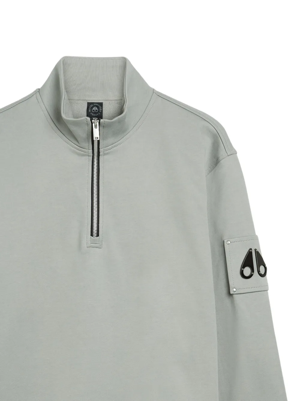 Moose Knuckles Hartsfield sweater met halve rits Groen